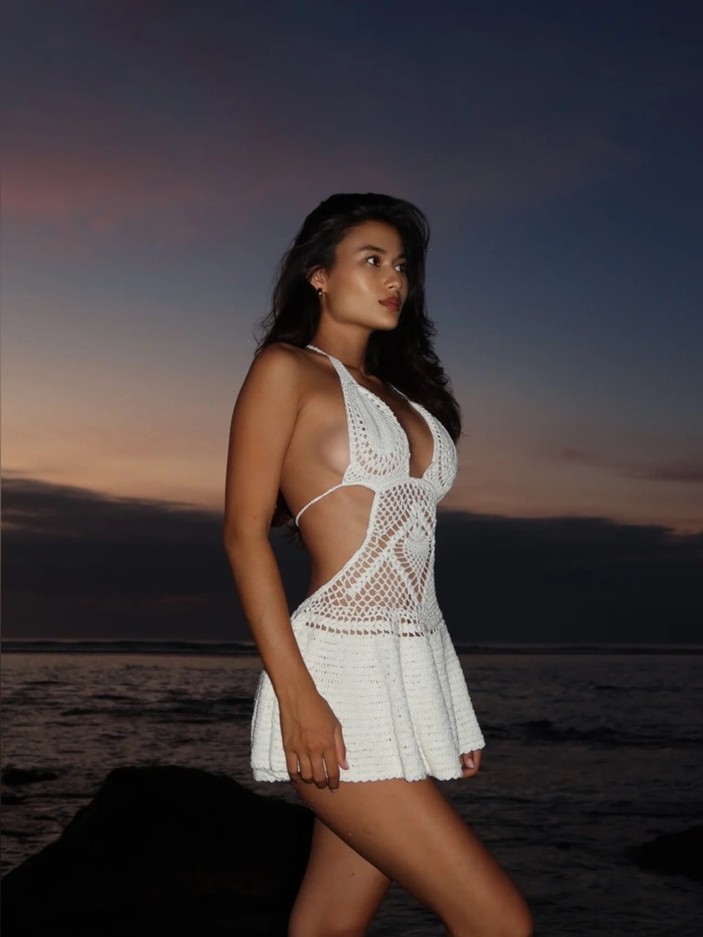 Indah Allyson crochet dress